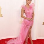 Leah Lewis Instagram - Morning!! A spring flavored cotton candy delivery arrived at Oscar’s house for you!!! Last night I was able to experience one of the most inspiring things on so many personal levels. I’ve watched the Oscars with my friends and parents since I was a kid and now I got to see it live. (Looove a live show heh) I have so much respect for every person in that room last night. There’s so much joy watching people receive awards recognizing their hard earned work, especially during one of the hardest years in film. Mostly, I’m so proud that I was there to represent Elemental with the Pixar team for Best Animated Feature. I hope every person who worked so hard behind the screen on this film is feeling the electricity and internal bliss of how special this is for Elemental. The message of this film and the whole team are so absolutely deserving of this nomination. 🩷 By the way, someone please bury me in this dress and so I’ll sprout up as a cherry blossom #Oscars2024