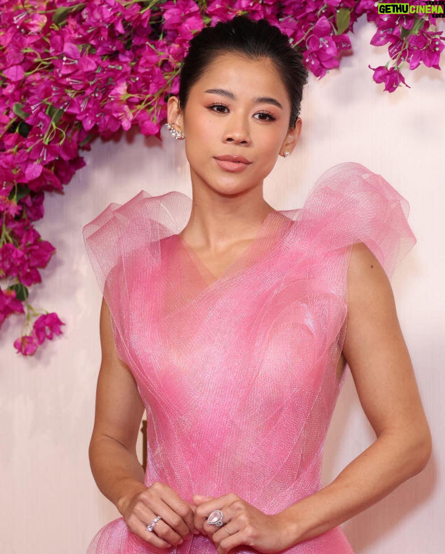 Leah Lewis Instagram - Morning!! A spring flavored cotton candy delivery arrived at Oscar’s house for you!!! Last night I was able to experience one of the most inspiring things on so many personal levels. I’ve watched the Oscars with my friends and parents since I was a kid and now I got to see it live. (Looove a live show heh) I have so much respect for every person in that room last night. There’s so much joy watching people receive awards recognizing their hard earned work, especially during one of the hardest years in film. Mostly, I’m so proud that I was there to represent Elemental with the Pixar team for Best Animated Feature. I hope every person who worked so hard behind the screen on this film is feeling the electricity and internal bliss of how special this is for Elemental. The message of this film and the whole team are so absolutely deserving of this nomination. 🩷 By the way, someone please bury me in this dress and so I’ll sprout up as a cherry blossom #Oscars2024