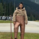 Leah Lewis Instagram - Not complaining about a gorgeous moss pond in the middle of an Alpine meadow at the top of a glacier. Or the weekend spent in a car and the woods with wonderful people. Just a lil hike, a lil mushroom scopin, a lil huckleberry picking, a lil camping, and a car-sleepy bootleg teddy is all 🫶🏽✨