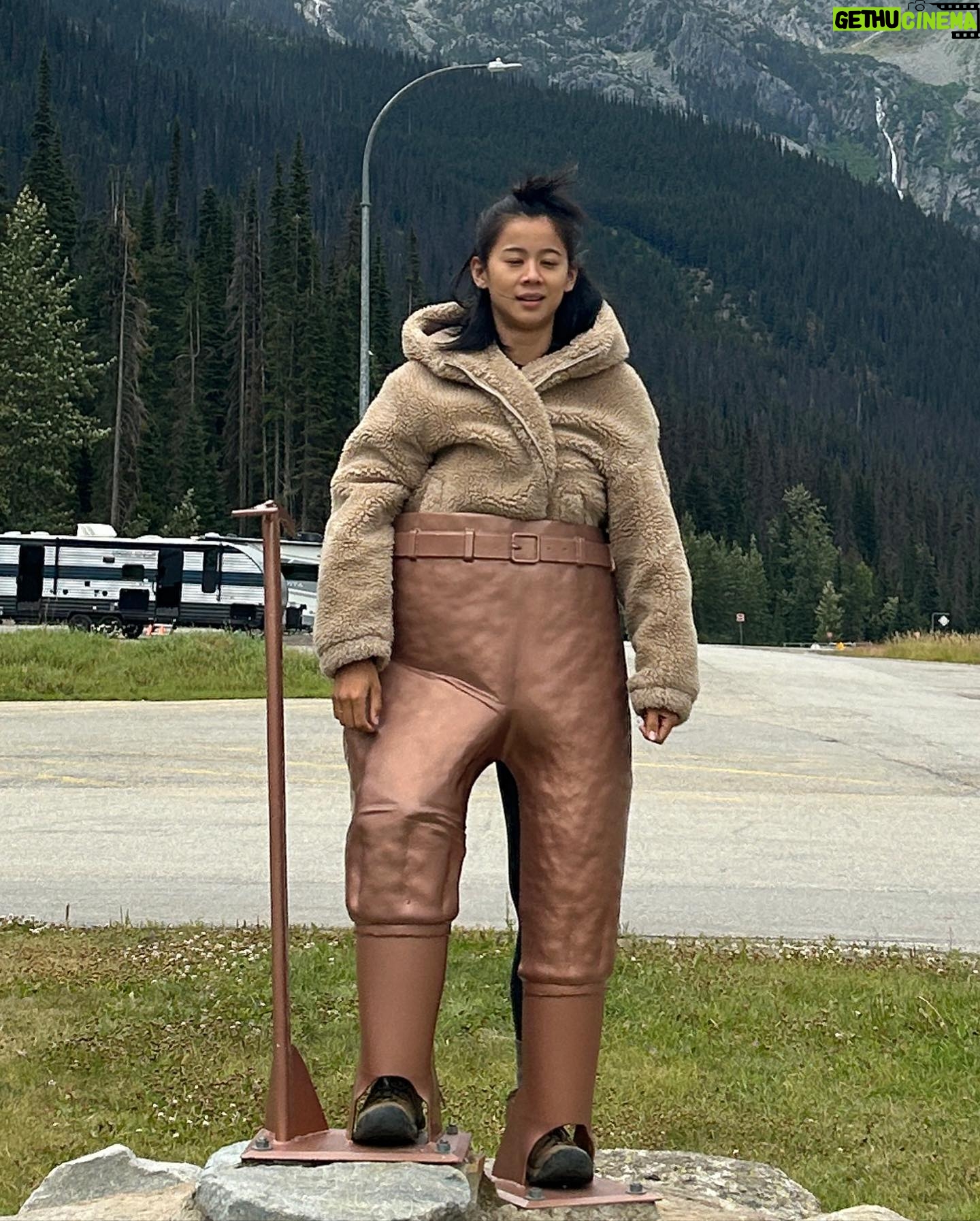 Leah Lewis Instagram - Not complaining about a gorgeous moss pond in the middle of an Alpine meadow at the top of a glacier. Or the weekend spent in a car and the woods with wonderful people. Just a lil hike, a lil mushroom scopin, a lil huckleberry picking, a lil camping, and a car-sleepy bootleg teddy is all 🫶🏽✨