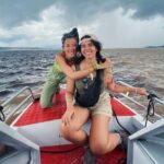 Leah Lewis Instagram - Its been a month since my trip to Brazil and I never got to sharing my trip to Manaus. ❤️✨ I’m smiling here. The suns out. Twinkling even. Right?!!!! But now, we travel backwards through a series of lovely photos to land on the last photo. The devil, the one, the only, delicious fish (and maybe the two guanabana smoothies) that thrusted me into the 9th dimension of becoming acquainted with our hostel toilet in ways I just don’t think I gave my consent for. I wasn’t ready. It got dark man. It really got pitch black in my soul for a good minute. Annnyway!!! We spent 1 whole day doing real activities like real people but also met some incredibly valuable people along the way. @alexialue_ spent everyday being a good egg and supporting every drug store run. sucesso ¿ Food poisoning is just motivation to come back to the Amazon and… do better. Basically ✨🙅🏻‍♀️🇧🇷
