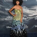 Leah Sava Jeffries Instagram - “Percy Jackson & The Olympians Premier” at The Met Museum! Designer: @georgeshobeika @annebarge @floraonmadison makeup by: @sareen_hmua