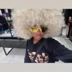 Leah Sava Jeffries Instagram - blonde wig era
