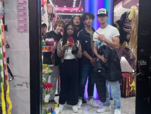 Leah Sava Jeffries Instagram - Bts of 6 I think?? And!! One pic of 5💀 
 Other than that ENJOY EPISODE 6 OUT NOW!!🔱🦉🌱

It wouldn’t let me add aryan so his name is right here!! @aryansimhadri