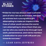 Leah Sava Jeffries Instagram - “Pride for me has always been a pivotal part of who I am as an actress. Not just as an actress but as a young black girl attempting to make an impact in the lives of other youth across the world. I am attempting to show them that you can be who you want to be through hard work, perseverance, and not to mention a dedication to your craft that will push you towards success. I am proud of my black heritage as I celebrate our very impact on society though our culture, our fashion, our beauty. I stand strong during Black History Month – proud to be a part of the celebration.” — Leah Sava Jeffries (Percy Jackson and the Olympians) #BlackStoriesAlways 💜 #PercyJackson #20thTV