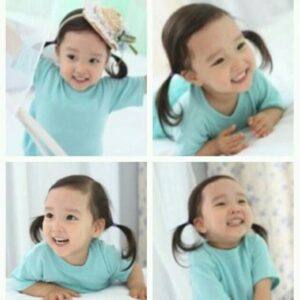 Lee Go-eun Instagram - 세상 모든 어린이들 행복하세요~♡
All the children in the world, be happy~♡

눈만 마주쳐도 까르르 웃던  3살 이고은
이제는 15살 춘기소녀..😤