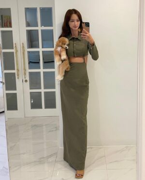 Lee Seo-el Instagram - 거울셀카이제그만. 근데 같이 셀카찍는 우리 루시 너~~무 귀여워서🥺💕
