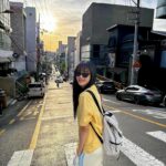 Lee Ju-yeon Instagram - 긴머리 변신 기분 좋아용 🩵 #에드비붙임머리 🩵 골프복 말고 편한 트레이닝도 예쁜 @travismathew @travismathew_kr 🩶