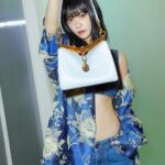 Lee Ju-yeon Instagram - 💙🩵💙🩵💙🩵 @etro @marcodevincenzo #광고#EtroVelaBag#VelaBag#에트로벨라백#에트로#ETRO Thanks to 📸 @parkjawook 💄@abybom_komiyoung 💇🏻‍♀️ @ksw6299 👗 @rrong2