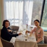 Lee Jung-hyun Instagram - 따양하는 지춘희샘과...🥂🩷 선생님의 마늘장아찌가 세상에서 제일 맛있어요🫶 #지난날