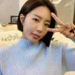 Lee Sang-hwa Instagram - 💇🏻‍♀️✔️✌🏻💙💙💙월요일 빠이팅!