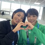 Lee Sang-hwa Instagram - She's here in Gangneung 💚⛸️🏆 @nao.kodaira #2024youtholympic #ssk #champ