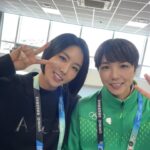 Lee Sang-hwa Instagram - She's here in Gangneung 💚⛸️🏆 @nao.kodaira #2024youtholympic #ssk #champ