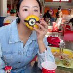 Lee Sang-hwa Instagram - USJ🇯🇵🇰🇷🧡 with niece 김스카이랑 그리고 강나미두 #슈퍼마리오 #루이지 #미니언즈