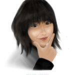 Lee Yu-ri Instagram - 존경하는 작가님 그림 감사합니다♡ @creative_chaeny #이유리#감사합니다 #아티스트채니 #채니 #그림 #일러스트 #디지털아트 #디지털드로잉 #인물화 #인물그림 #배우 #artist.chaeny #art