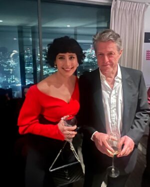 Lela Meburishvili Instagram - Great evening with friends and meet-up with the incredible actor Hugh Grant. ✨
