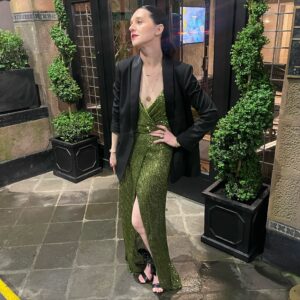 Lena Hall Instagram - I totes crashed a wedding in my #missaudrey dress from season 3! @snowpiercertv