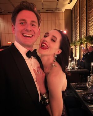 Lena Hall Instagram - Fun with the hubs! 🦦❤️🦦 dress by @toni_maticevski