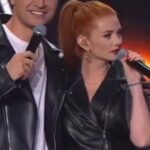 Lena Katina Instagram - My patner in crime @dava_m 🔫💚 Смотрели шоу Дуэты 🎤на Россия1 ? @tvrussia @weitmedia #дуэты #несходисума #дава #ленакатина