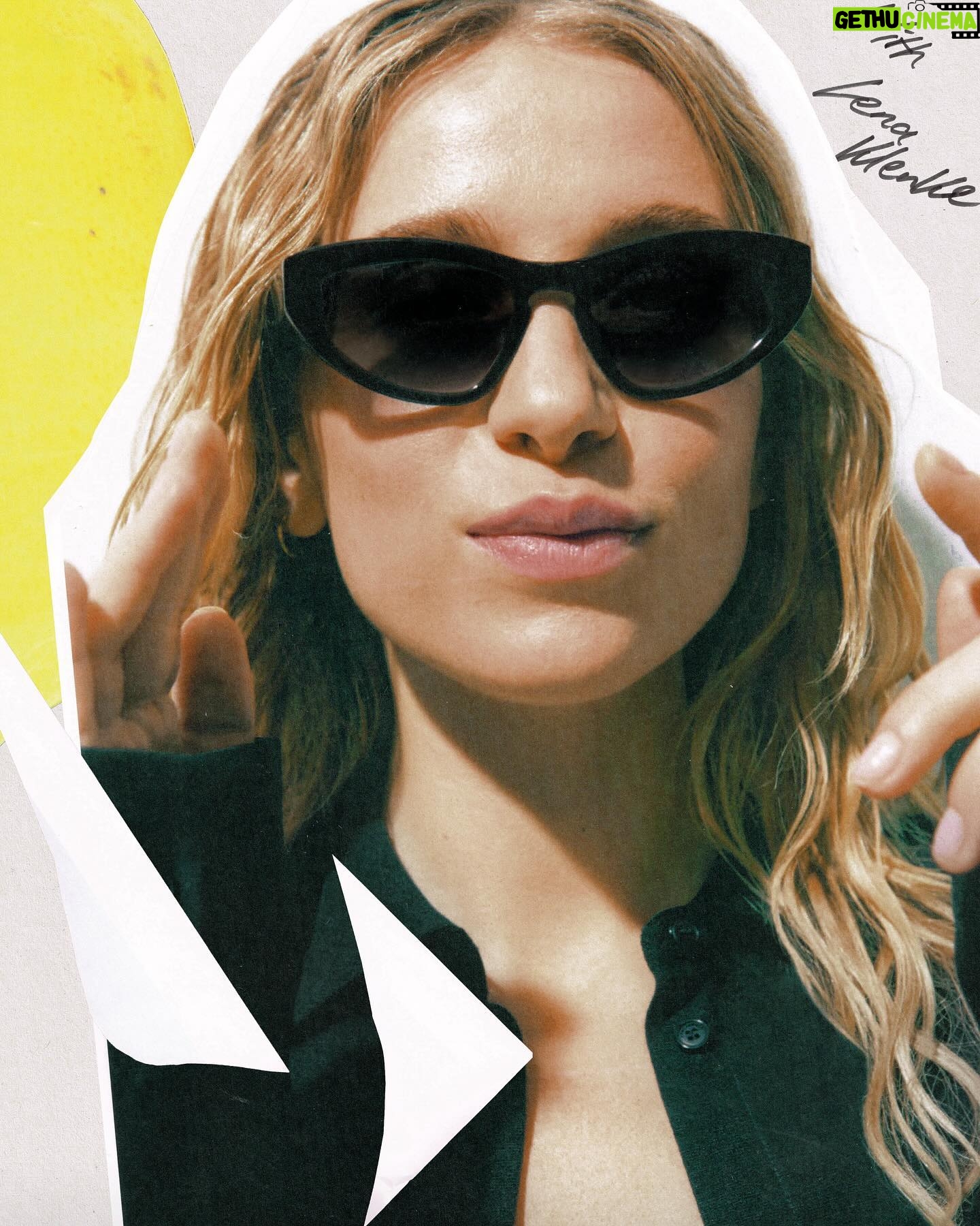 Lena Klenke Instagram - Ultimate summer dream combo Thank you for having me @armedangels @viueyewear Credits Creative director @christiane_boerdner Photos @ulrikerindermann H&MU @annetimper Styling @akobermeyer And my team @flixselect @haebmau.atelier @iamakatiegirl 🫰🏼
