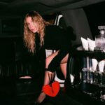 Lena Klenke Instagram - Got dressed with @vestiaireco for a night out at OFF Berlinale, and brought @voguegermany along for the ride… Swipe to see @lenaklenke’s full pre-loved look #LongLiveFashion #OFFBERLINALE Analog photos: @maximeballesteros for @vestiaireco Styling: @leonievolk Makeup: @philippverheyen Location: @waldorfastoriaberlin