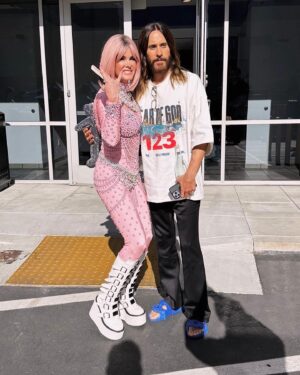 Lene Nystrøm Instagram - From Yesterday!  @30secondstomars 💘 @jaredleto