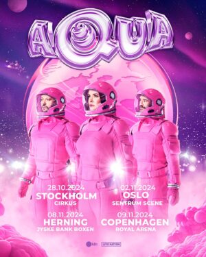 Lene Nystrøm Instagram - Bubbles of the North! Did you think we forgot about you?! 🫧💞 We literally can’t wait to party with you again!!! 

Tickets on sale this Friday at 10am on aquaofficial.com 🛸💗