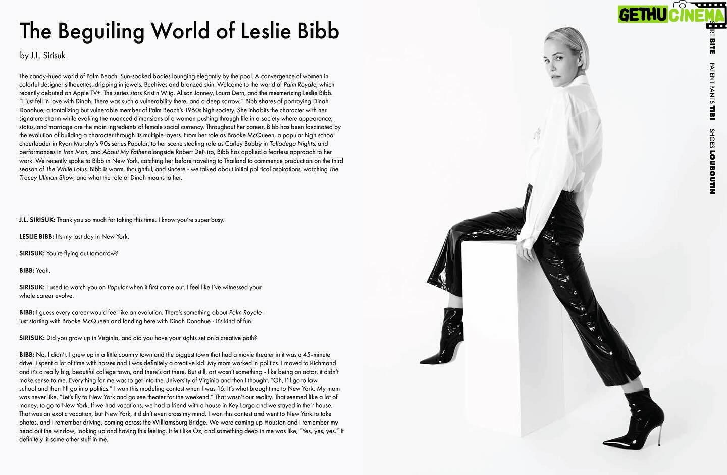 Leslie Bibb Instagram - serving something amazing... thank you for the cover and the story in issue no. 18 @theamazingmagazine j'adore 🖤🤍 lb