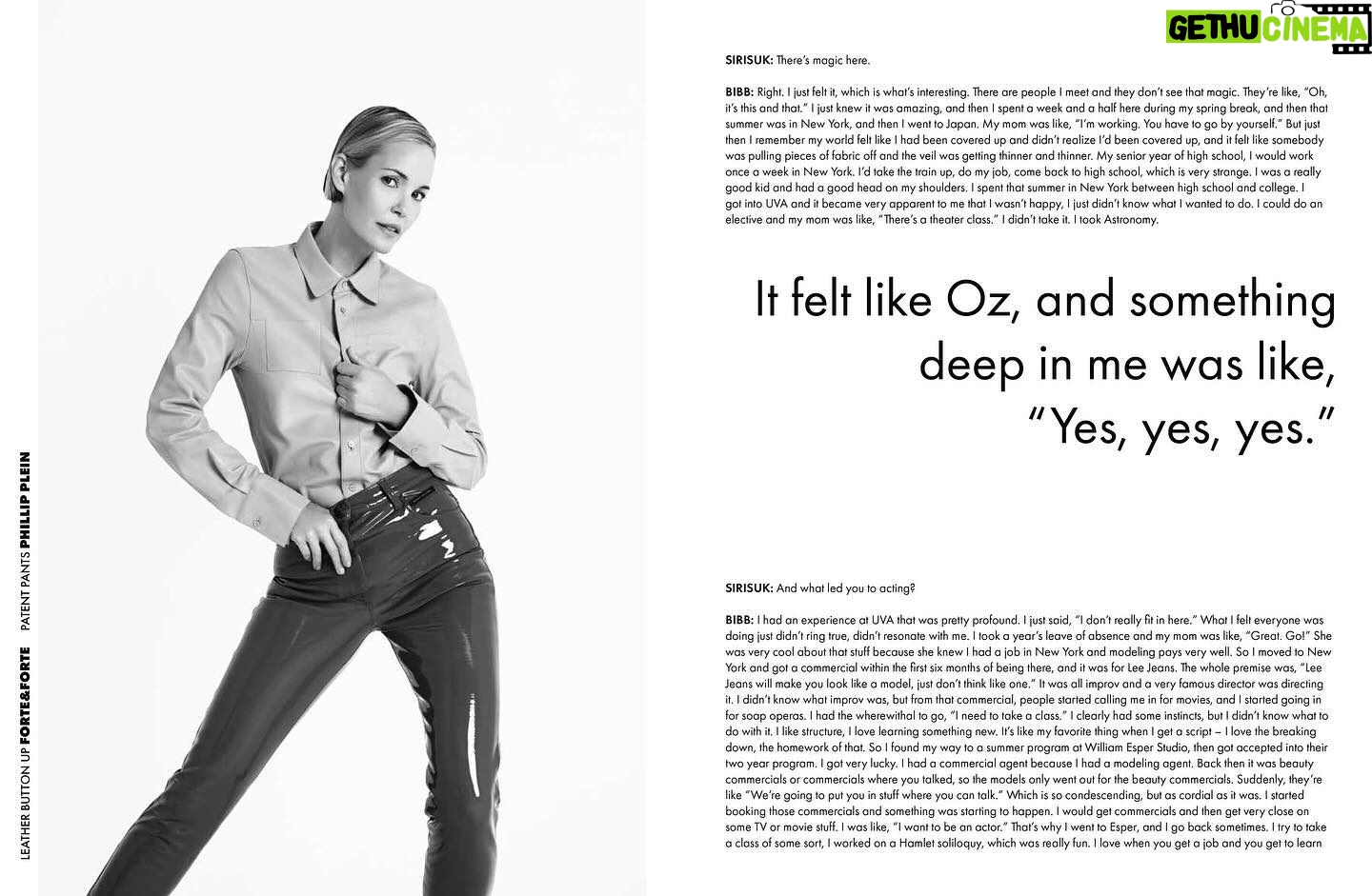 Leslie Bibb Instagram - serving something amazing... thank you for the cover and the story in issue no. 18 @theamazingmagazine j'adore 🖤🤍 lb