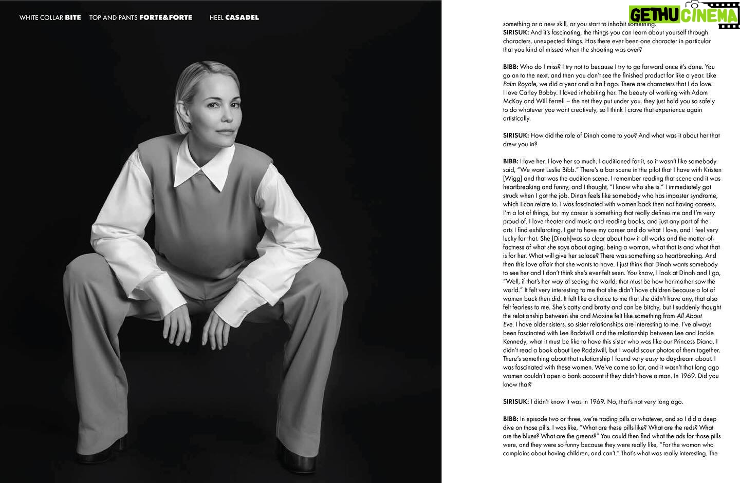 Leslie Bibb Instagram - serving something amazing... thank you for the cover and the story in issue no. 18 @theamazingmagazine j'adore 🖤🤍 lb