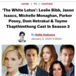 Leslie Bibb Instagram - sawasdee kha... welcome to the #thewhitelotus #season3 #thailand... i love you #mikewhite i love you @thewhitelotus i love you @hbo i am over the moon... i can't wipe the satisfied grin off my face... ✌🏻lb story: @deadline photo: @thealexandraarnold watch: @streamonmax
