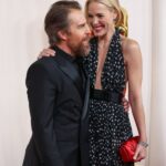Leslie Bibb Instagram - rizz... #samrockwell you got it baby... @dolcegabbana looks fine on you... 🖤🤍