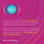 Leslie Grossman Instagram - Join me in solidarity with tens and thousands of students around the world as we protest the erasure and silencing of LGBTQ students on April 23, during @glsen #DayOfSilence. You can check out resources, and participate virtually and in-person, by visiting glsen.org/DayOfSilence. Together, we’ll #BreakTheSilence, and make schools a more inclusive and safer place for LGBTQ students.