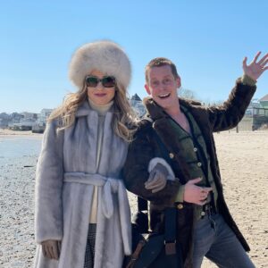 Leslie Grossman Instagram - It was weirdly warm when we shot this and I was in a full facial sweat but we had fun and Provincetown is magic 💫