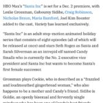 Leslie Grossman Instagram - A new series is coming to town. #SantaInc premieres December 2 on @HBOMax. Beyond excited to get to be on this incredible show. Also my character being described as a “frazzled and loudmouth gingerbread woman” feels very on brand. The cast is outrageous and it’s funny as hell. Also it came from the brilliant brain of favorite person Ali Rushfield who I can’t tag because she is smart enough to not have social media. I think you guys are gonna love this one