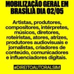 Letícia Lima Instagram - ⚠️ATENÇÃO ⚠️ . 📣MOBILIZAÇÃO GERAL EM BRASÍLIA DIA 02/05 . 🚨 O PL 2630 precisa ser aprovado para que o ambiente digital deixe de ser uma terra sem lei. 📣 Convidamos todos os artistas, produtores, compositores, intérpretes, músicos, diretores, roteiristas, atores, atrizes, produtores audiovisuais e jornalistas, criadores de conteúdo, comunicadores e influenciadores digitais a participarem da MOBILIZAÇÃO GERAL em Brasília, na Câmara dos Deputados, na próxima terça (02/05), para defender que o Direito Autoral seja incluído no PL 2630/2020. ⚠️ Essa luta é de todo o setor cultural e do Brasil que deseja ver liberdade, responsabilidade e transparência nos meios digitais! Vamos pressionar os deputados! @oficialarthurlira @dep_guimaraes @depaguinaldoribeiro @carlosjordy @zecadirceuoficial @hugomottapb @guilhermeboulos.oficial @fabiodiasmacedo @deputadoluistibe @aureo.ribeiro @fredcostadep @adriventurasp @felipecarreras @depandrefigueiredo @antoniobritobahia @isnaldobulhoes @andre_fufuca @deputadoelmarnascimento @adolfovianaoficial @altineucortesrj #342Artes #ProcureSaber #DireitoAutoralSim #DireitoAutoralNãoÉFavor #342Artes #MidiaNinja #ProcureSaber #DireitoAutoralSim #DireitoAutoral