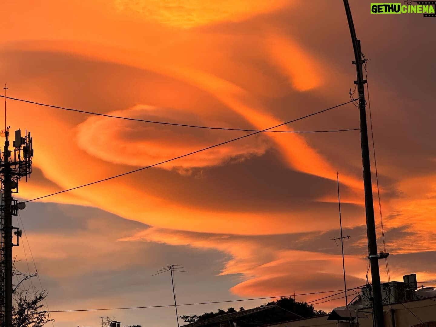 Leticia Calderón Instagram - Así las nubes hoy en la tarde. Precioso