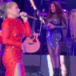 Leticia Calderón Instagram - Espectacular show de @olgatanonofficial Que energía mujer, mil gracias. También gracias a @maribelguardia y a mi amado @colladocarlo19 Cierro la semana súper feliz 🎉💃🏼🍷