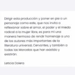 Leticia Dolera Instagram - « MARCELA Una canción de Cervantes » estará en el Festival de Teatro Clásico de Almagro. Qué alegría y qué honor. Esta será la primera parada fuera de Madrid de nuestra querida función. 🔥 @celiafreijeiro @mariafolgueracamara @scervantina 📸 @conchadelarosa