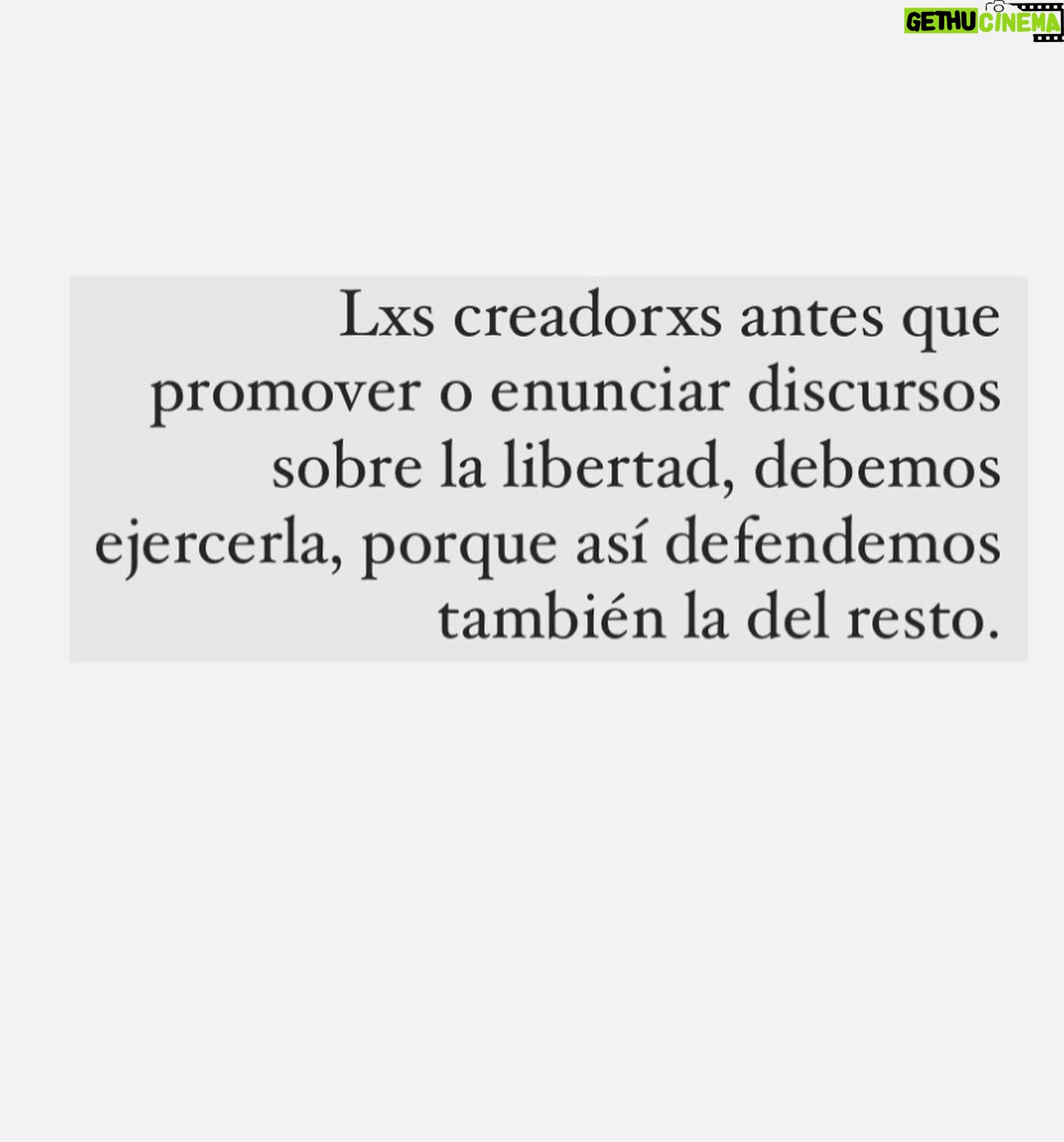 Leticia Dolera Instagram - Algunas frases de Juan Mayorga en la entrevista que le hace Alvaro Sánchez León en @aceprensa que me han inspirado en la tarde de hoy. (Eso sí, en la cuatro yo añadiría “para con el otro o la otra”)