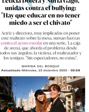 Leticia Dolera Instagram - Con y sin música.
Delante y detrás.
Qué bonito ha sido este año estrenar La caja de  Arena. Gracias @nurigago 💜