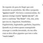 Letrux Instagram - um carrossel meio alucinado e complexo, como o assunto maternidade é ❤️ olho minha mãe criança e fico abismada como eu pareço mais com ela criança do que com ela adulta 🥲 talvez isso seja 1960, a genética continua. sempre volto pra essa carta da minha mãe, sabedoria profunda que quando me perco, regresso à essa carta. ela me deu no meu aniversário de 2008, um ano bonito da minha vida. essa carta continua em mim. esse meu texto foi escrito em 2018 pra @mulheresqueescrevem, achei que cabia hoje. continua. a cicatriz foi obtida em 30 de outubro de 2023. continua aqui. boa noite, alucinações e amores.