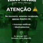 Letrux Instagram - Continuem doando água também, claro, mas quem puder fazer doações mais específicas, estão precisando. Toda a rede de agências dos Correios nas regiões nordeste, sudeste e sul, está recebendo doações. Bora lá ❤️‍🩹 @amrigsoficial está recebendo doações de insumos médicos e medicamentos. é isso, força pra geral ⚡️