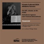 Letrux Instagram - São Paulo, dia 18 de maio participarei da virada cultural com meu espetáculo “Alfabeto Sonoro”, com @thvivas ao piano. É um show de música e poesia de A a Z. O show não é autoral, canto músicas que me fizeram ser quem eu sou. Vai de Carole King, passando por Tom Jobim, Grupo Raça, Paralamas, Yoko Ono. Poesias contemporâneas, arcaicas, passeio completo. O evento é de graça e começa 18horas. A retirada dos ingressos pode ser feita uma hora antes. 🖤