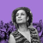 Letrux Instagram - 6 anos sem Marielle. lembro da gente na cinelândia chorando, muitos gritos por justiça mas um horror dentro de mim se alastrando “o brasil não tem jeito mesmo não”. país democrático miliciano. cá estamos. complicado mudar. ainda choro e ainda peço justiça. faz falta, marielle. muita. #justiçapormarielleeanderson imagem do site generonumero.media 💟