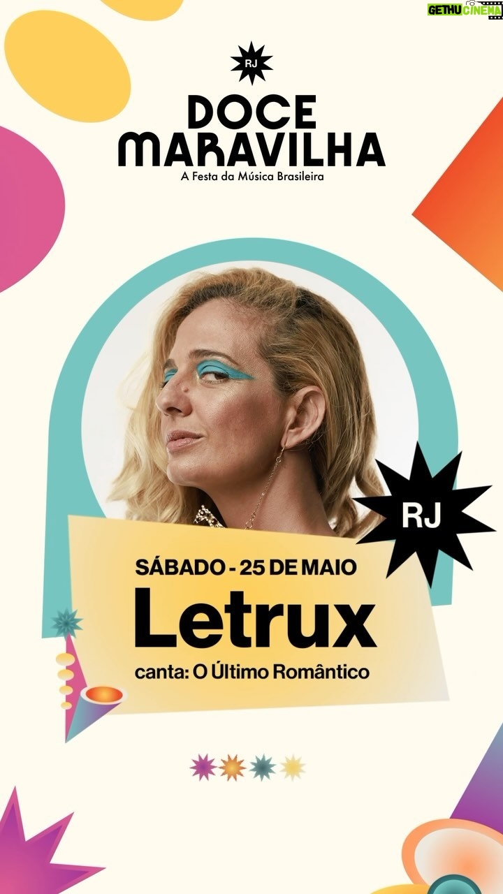 Letrux Instagram - O icônico álbum “O Último Romântico”, de Lulu Santos, ganhará um show exclusivo na voz de Letrux. Vamos celebrar este álbum histórico da música brasileira no Doce Maravilha. Vamos curtir juntos Tempos Modernos, Como Uma Onda, Tão Bem e muito mais! 🍭 25 de maio, sábado. Jockey Club - Rio de Janeiro Ingressos disponiveis na @eventimbrasil #docemaravilha