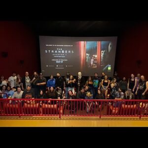 Leva Bates Instagram - Got to do an early screening of The Strangers this evening! Big thanks to @lionsgate, @lionsgatehorror & @shotziwwe for letting me be “here” 🔪

@thestrangersfilm