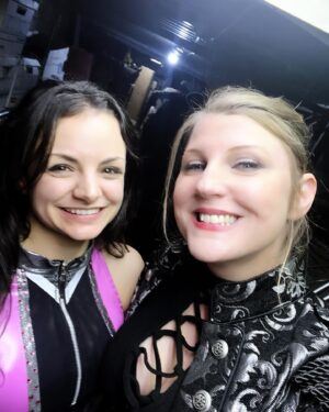 Leva Bates Instagram - I had so much fun last night at @oshawawrestling! Great catching up with old friends; great making new ones & great match with @alexxiaanicole! Let’s please do this again asap! 
And always laughing with @miss_spinelli! ❤️🤍
