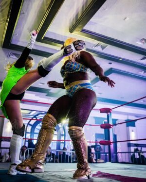Leva Bates Instagram - Lights, camera, action 

Courtesy of @distractedbywrestling for @brcwflorida