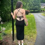 Lexia Hayden Instagram - Search JHJA4 to shop my trendies picks on SHEIN and use coupon Q2Lexia for 15% OFF with the limit of 40 USD  #SHEINforAll  #saveinstyle #loveshein #ad  @shein_us @shein_official SHEIN X Stagecoach Lace Up Backless Split Thigh Cami Dress Without Belt 10129139